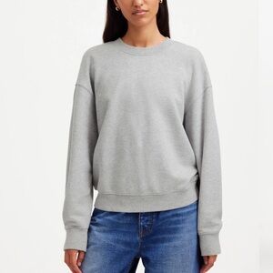 Madewell Light Gray Crew Neck Sweatshirt